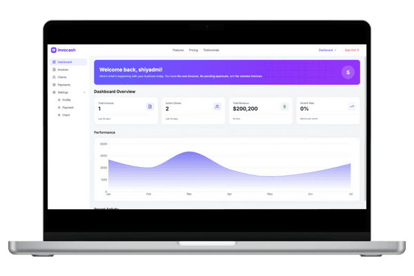 Invocash Dashboard